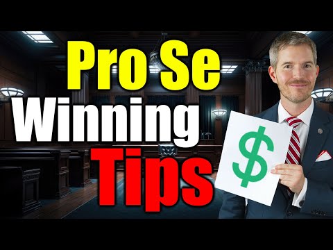 Optimizing Self Representation Strategies in Court for Success