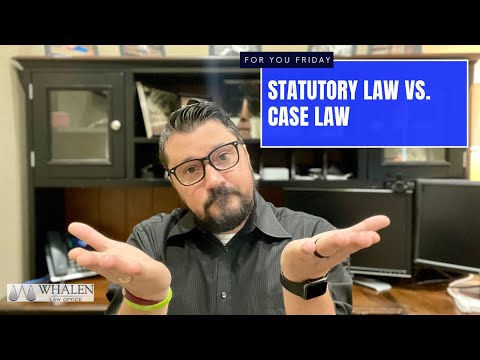 Understanding the Difference Between Statute and Case Law