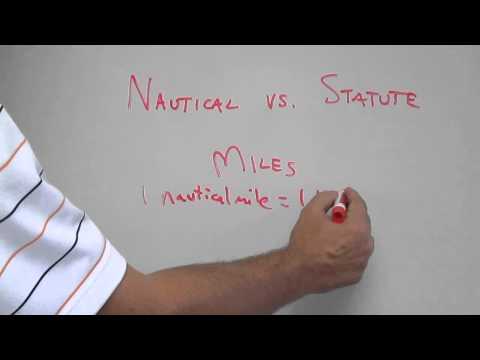 Understanding the Conversion from Statute to Nautical Miles