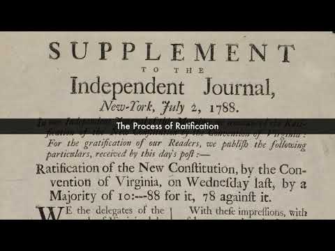 The Process of Ratifying the Bill of Rights in the Constitution