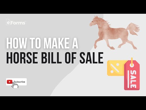 Equine Bill of Sale: Essential Document for Horse Transactions