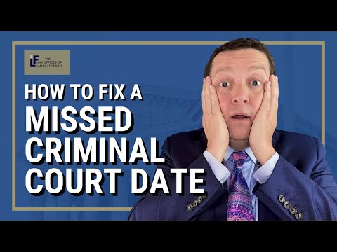 What to Do If You Forgot Your Court Date