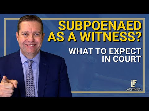Obligations and Rights When Subpoenaed to Testify