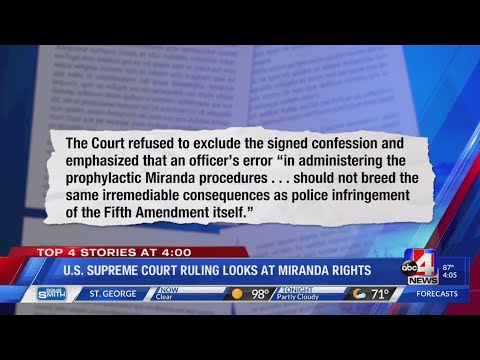 Insights on Supreme Court Ruling Regarding Miranda Rights