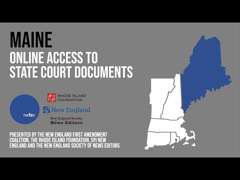 Maine Courts: Online Access to Legal Services at www.courts.maine.gov/ecourts