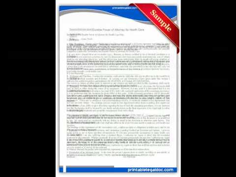 Printable Medical Power of Attorney Forms Available for Free