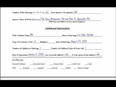 How to Properly Fill Out a Consent Divorce Form