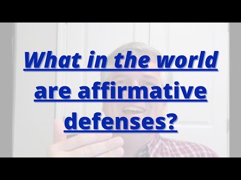 Understanding Affirmative Defenses in Federal Court