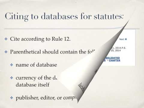 Ultimate Bluebook Citation Resource Online