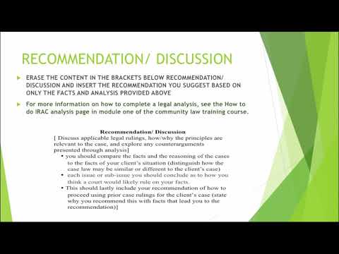 How to Write a Legal Memorandum: A Detailed Example
