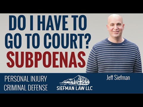 Do Subpoenas Require Attendance in Court