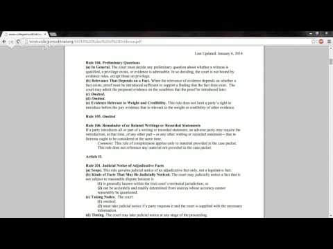 Federal Rules of Evidence Foundation Overview and Key Principles