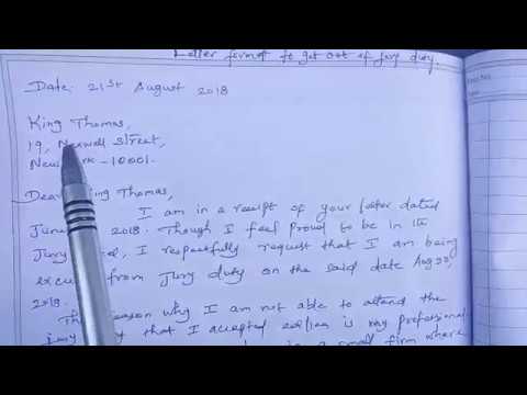 Sample Medical Excuse Letter for Jury Duty