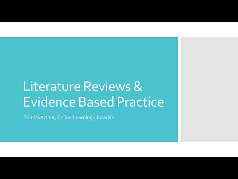 Evidence-Based Practice Literature Review: Key Insights and Findings