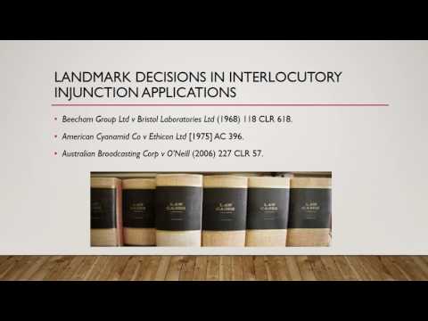 Interlocutory Injunction Overview and Key Considerations