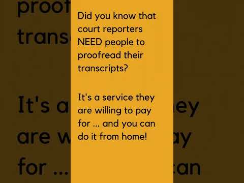 Experienced Court Reporter Transcript Proofreader for Accurate Records