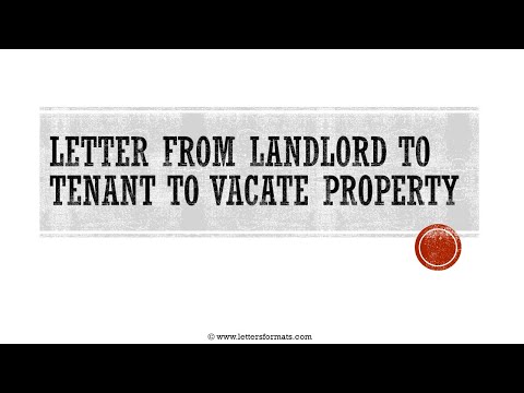 Demand Letter Template for Vacating a Parcel of Land