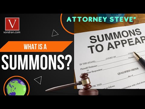 Understanding the Process of Receiving a Summons