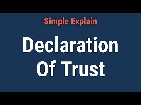 Comprehensive Overview of Declaration of Trust in Mortgage Agreements