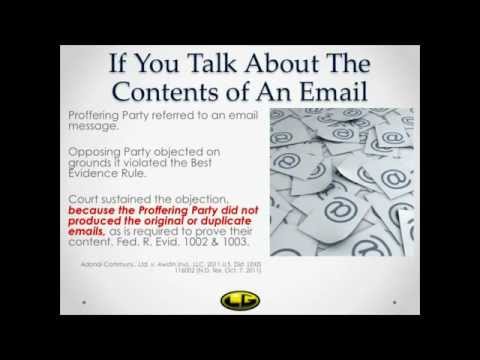 Explaining the Best Evidence Rule in PDF Format