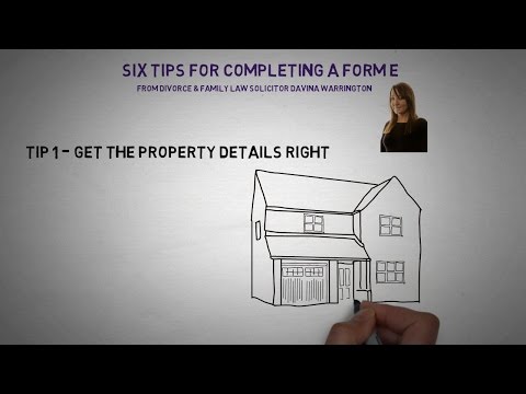 Divorce Form E Instructions and Requirements