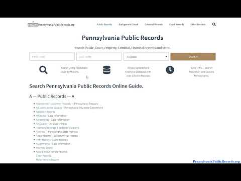 Pennsylvania Divorce Information - PA Courts Website