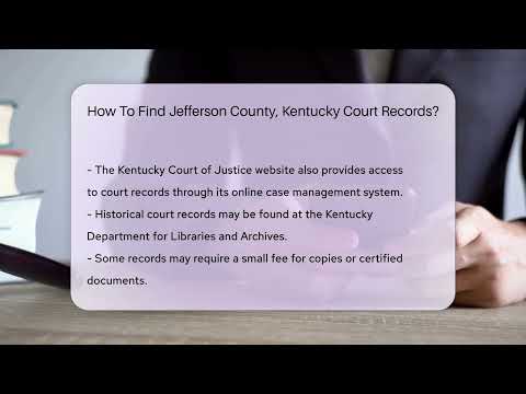 Jefferson County Court Records Access and Information