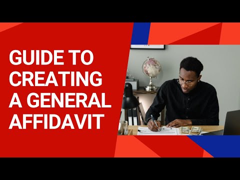 Download Free General Affidavit Form for Easy Use