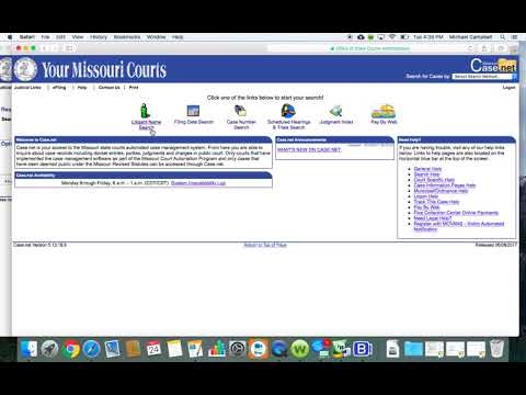 How to Perform a Name Search on Casenet MO Gov
