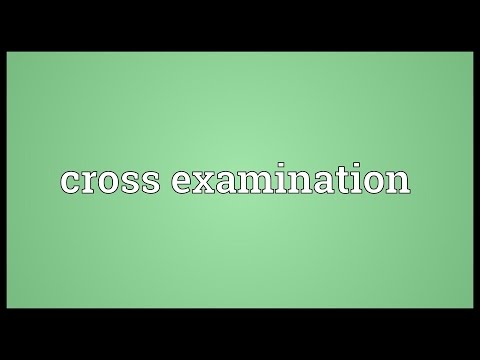 Understanding the Definition of Cross Examination