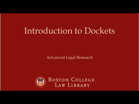 Comprehensive Overview of Docket Orders in Legal Proceedings