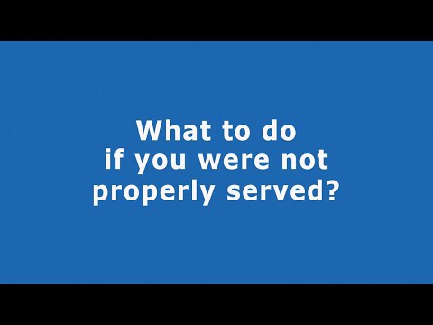 What to Do If You Were Never Served Court Papers