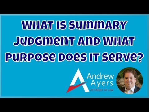Understanding the Basics of Case Law on Summary Judgment