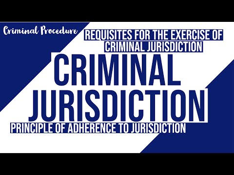 Understanding Criminal Jurisdiction: Examples and Applications
