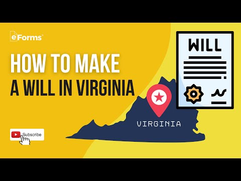Virginia Last Will and Testament Template for Effective Estate Planning