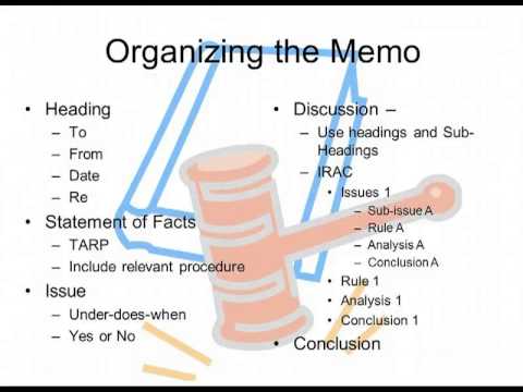 Essential Components of an Effective Law Firm Memo