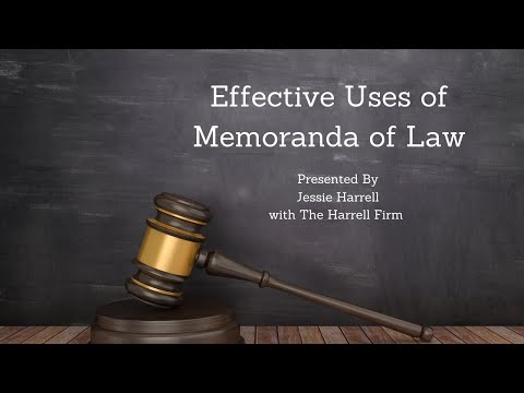 Comprehensive Insights into Law Memorandum Practices and Applications